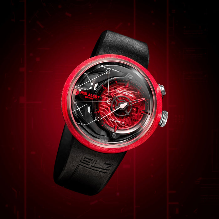 The Electricianz MecaLine Automatic Red Alert Edition angled shot picture